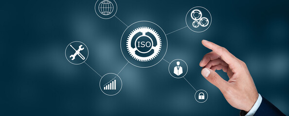 man pressing button and select ISO
