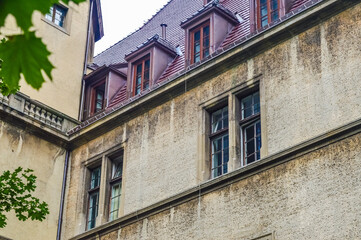 Windows of the Moszna Castle, Poland