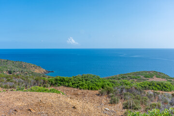 Fototapeta na wymiar The beautiful landscape of Asiniara Island, Sardinia Italy