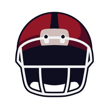 American Football Helmet Front