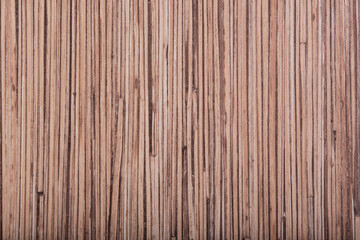 Fototapeta premium Close-up warm color natural wood texture. High resolution of plain simple peel wooden grain teak backdrop with tidy detail streak fiber finishing for chic art ornate blank copy space