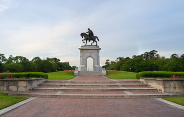 Houston park statue monument city