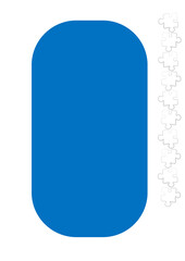 Vertical illustration format A4 - the design of the screen of the phone or tablet for inscriptions and photos