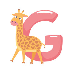 giraffe animal alphabet