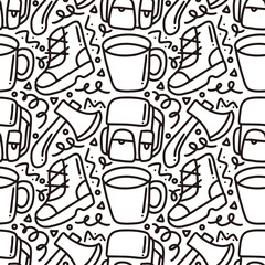 collection of camp stuff pattern