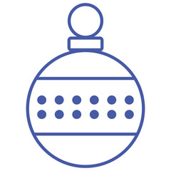 christmas ball christmas tree toy blue line