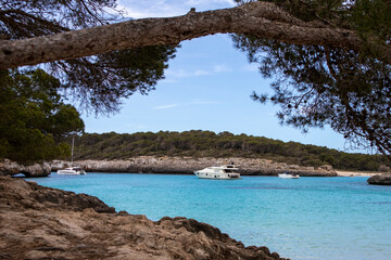 Boats on the Beach, Mallorca Beach, Mayorca Beach, Mandrago Beach, Mandrago Bay
