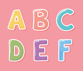 alphabet letters cartoon