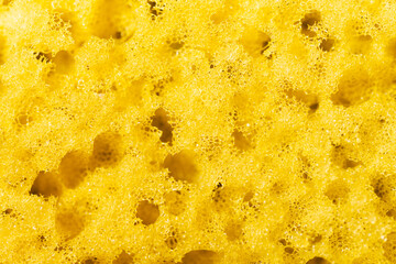 Yellow sponge macro background abstraction texture