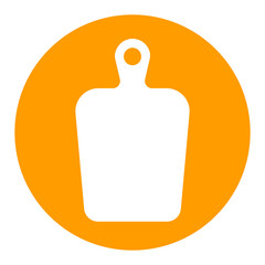 Cutting board glyph icon. Chopping Board symbol