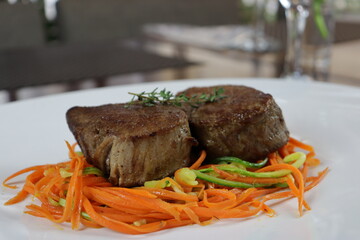 delicious and tasty mignon medallion