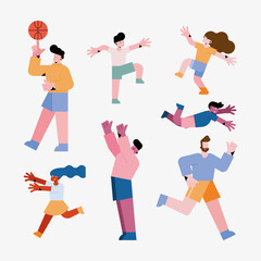 seven fathers and kids