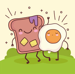 cute fried egg bread