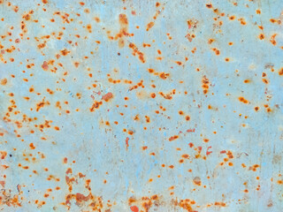 Rust with scuffed paint texture. Scratched metal texture with paint. Old rusty metal background with cracked paint