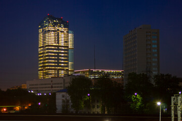 The city falls asleep. Moscow at night
