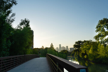 bridge landscape sky road Houston 