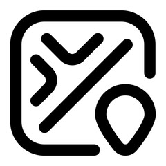 Fototapeta premium Map icon
