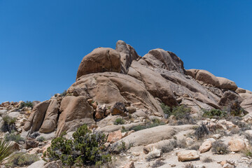 Fototapeta premium Scenic rock formation at the Joshua Tree National Park, Southern California