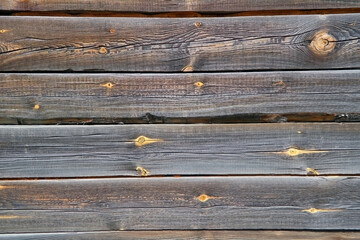 Fototapeta premium Close up rustic wood plank in vintage style. Surface of old wooden plank.