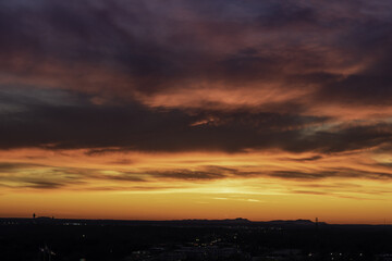 Sky View after rain with sunset