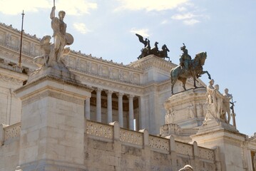 Víctor Manuel II monument in Rome, Italy
