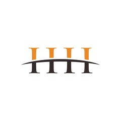 HHH initial letter, overlapping movement swoosh horizon, company logo design inspiration