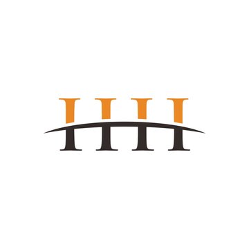 HHH initial letter, overlapping movement swoosh horizon, company logo design inspiration
