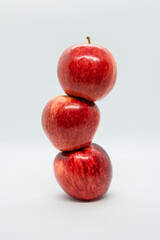 tower of red apples