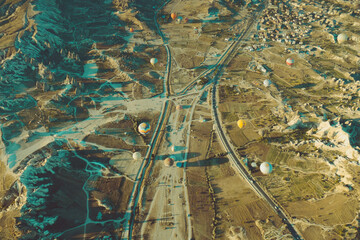 hot air balloon over turkey