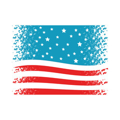 grunge USA flag