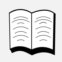 icon books on white background