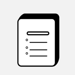 icon books on white background