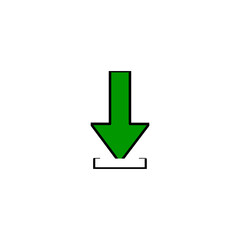 Download icon vector illustration on white background