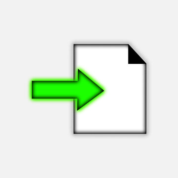 Export and import file icons. Upload, download sign.Save or open file. Share document symbol. Interface button. Element for design website etc.