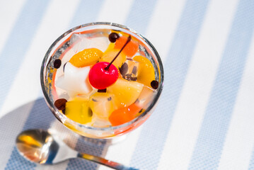 みつ豆　フルーツみつ豆　夏イメージ