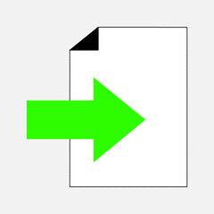 Export and import file icons. Upload, download sign.Save or open file. Share document symbol. Interface button. Element for design website etc.