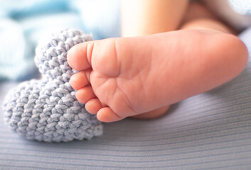 Feet newborn baby