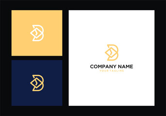 logo initial brand monogram monoline icon design