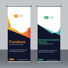 Business banner roll up set,standee banner template,Modern banner.