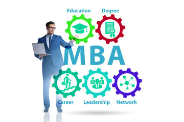 Master of business administration MBA concept