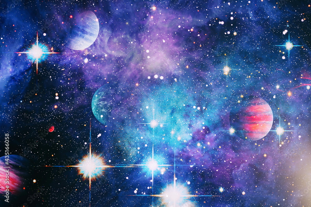 Canvas Prints high quality space background. explosion supernova. bright star nebula. distant galaxy. abstract ima
