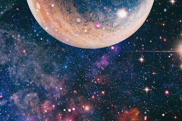 High quality space background. explosion supernova. Bright Star Nebula. Distant galaxy. Abstract...