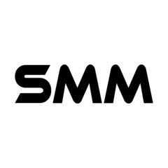 SMM letter logo design with white background in illustrator, vector logo modern alphabet font overlap style. calligraphy designs for logo, Poster, Invitation, ... See More