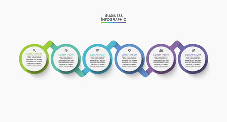 Business data visualization. timeline infographic icons designed for abstract background template milestone element modern diagram process technology digital marketing data presentation chart Vector