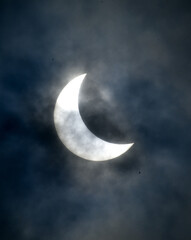 Obraz na płótnie Canvas solar eclipse occur in daytime