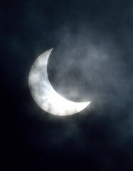 Obraz na płótnie Canvas solar eclipse occur in daytime
