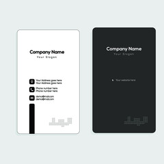 Fototapeta premium black and white business card idea