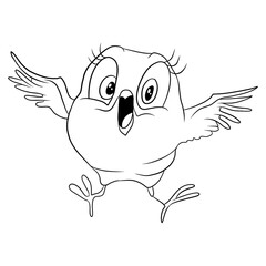 Coloring for children Bird 