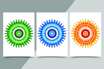 Colorful circle abstract background design
