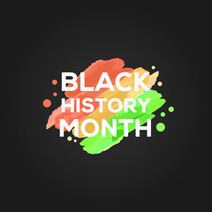 Black History Month Watercolor Design